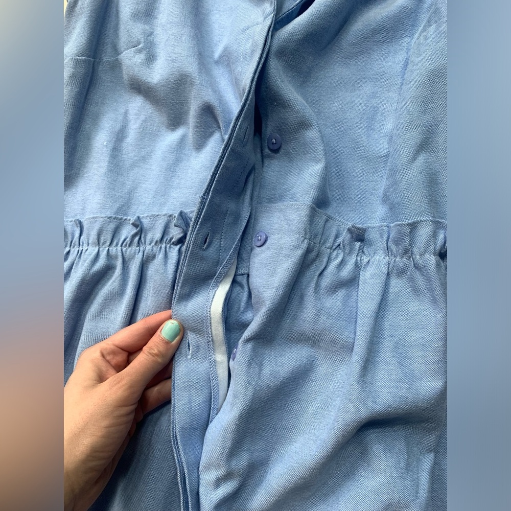 Tuckernuck Sleeveless Light Blue Shirt Dress - Picture 2 of 8